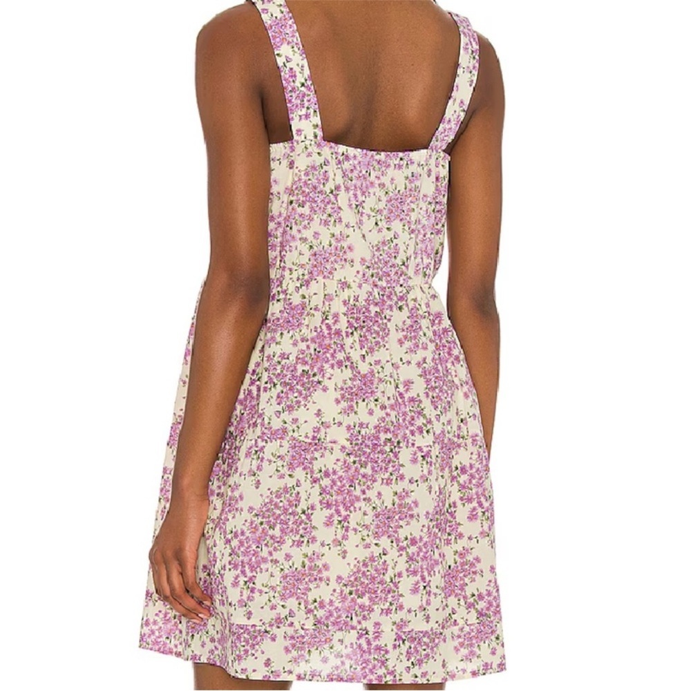 Heartloom Nicka Purple and Pale Yellow Floral Mini Dress Size Small NWT - Picture 5 of 13